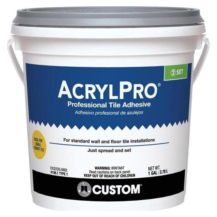 Adhesivo AcrylPro para Azulejos Cerámicos CUSTOM 1 Galón