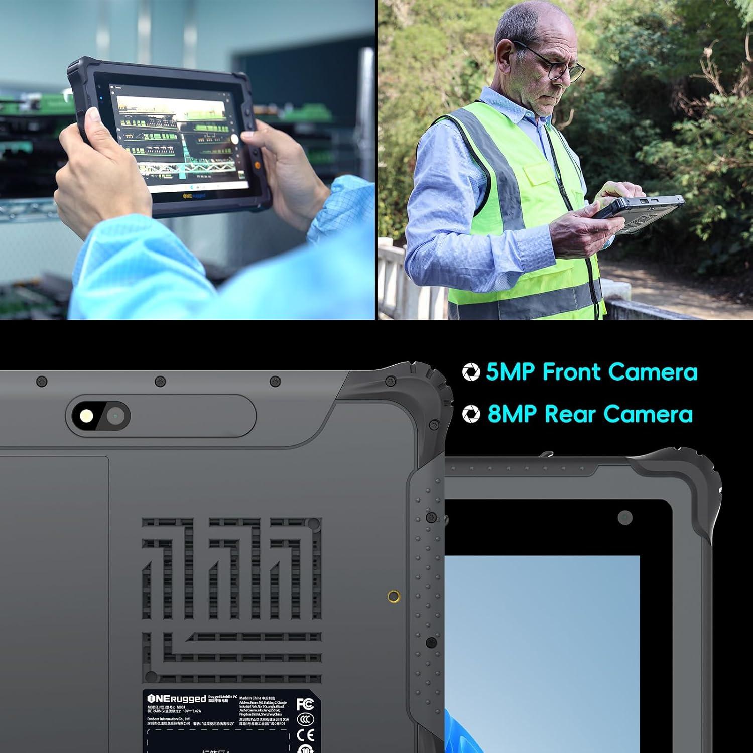 ONERugged Tableta M80J 8" Windows 11 Pro 8GB 128GB IP65
