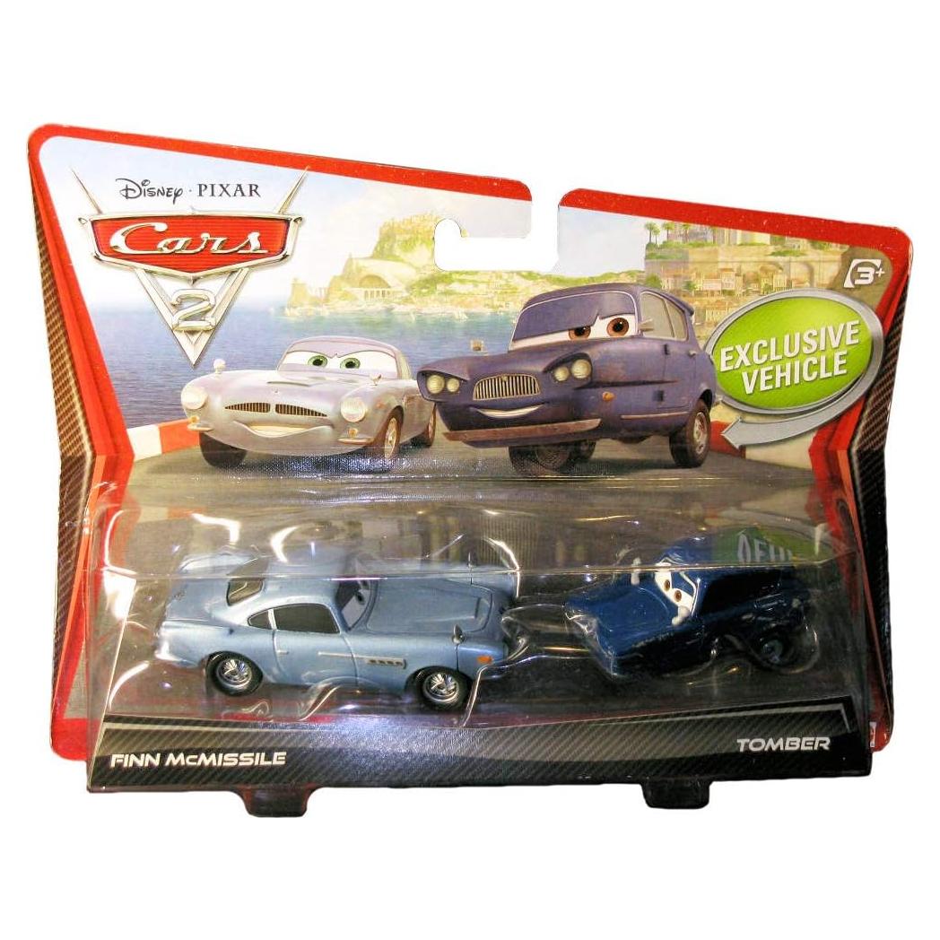 Auto de Metal Disney Pixar Cars 2 1:55 Finn McMissile y Tomber