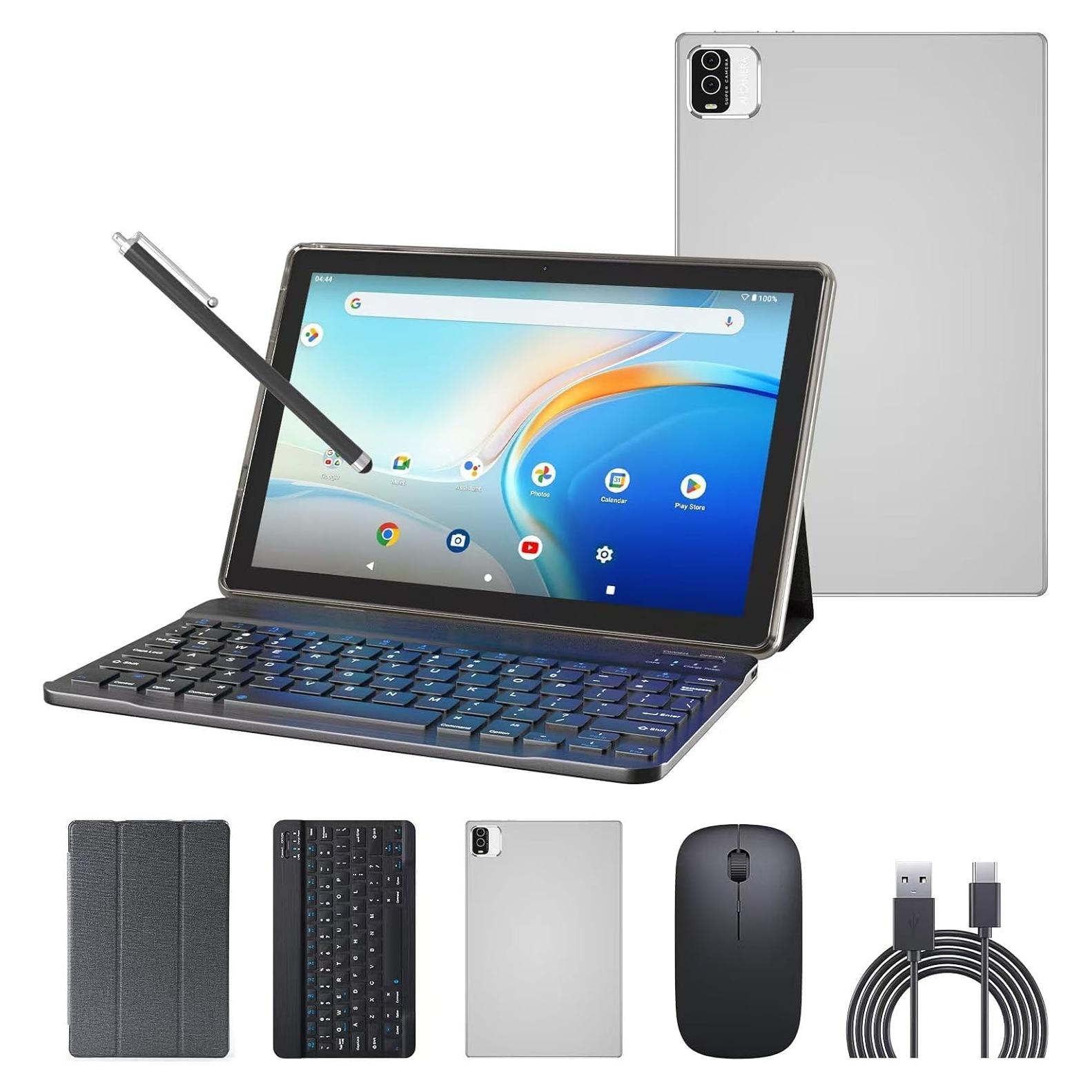 Tableta Android 12 CUPEISI JKNV10 10.1" 32GB 2 en 1