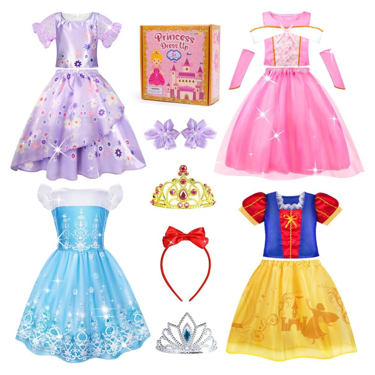 Vestido de Princesa Meland para Niñas con Accesorios