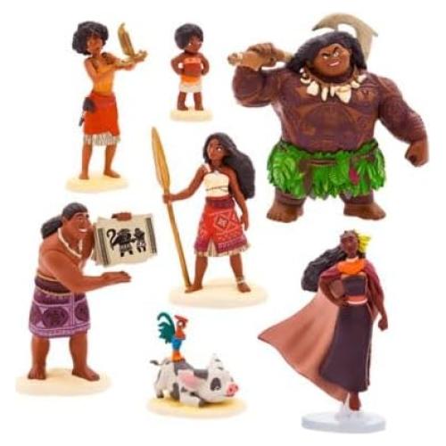Juego de Figuras Deluxe Disney Moana 2 - 7 Personajes