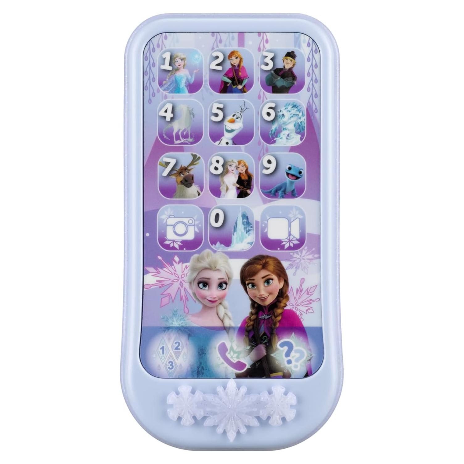 Teléfono de Juguete Disney Frozen eKids para Niños 3-6 Años