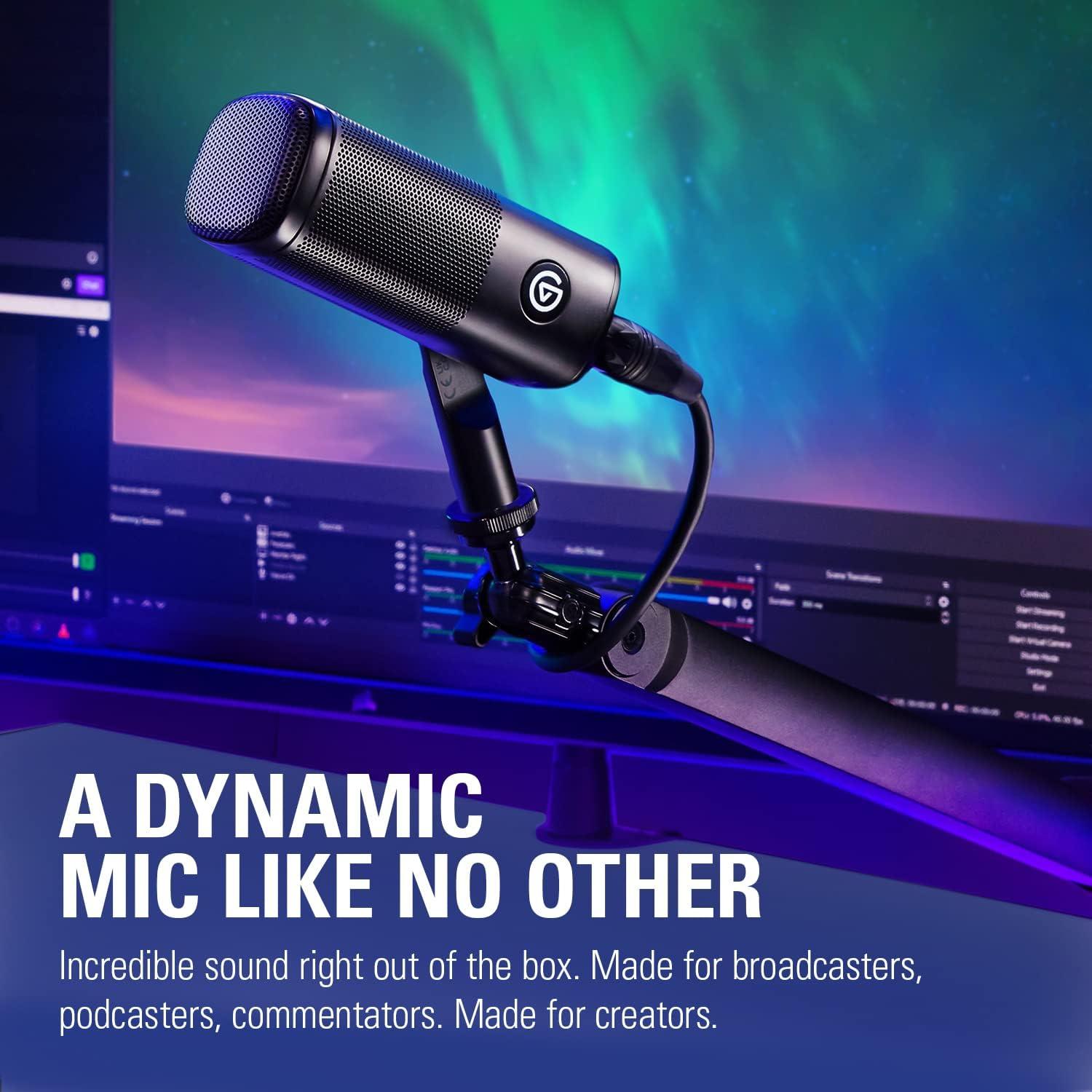 Micrófono XLR Dinámico Elgato Wave DX, Cardioide, 50-15000 Hz