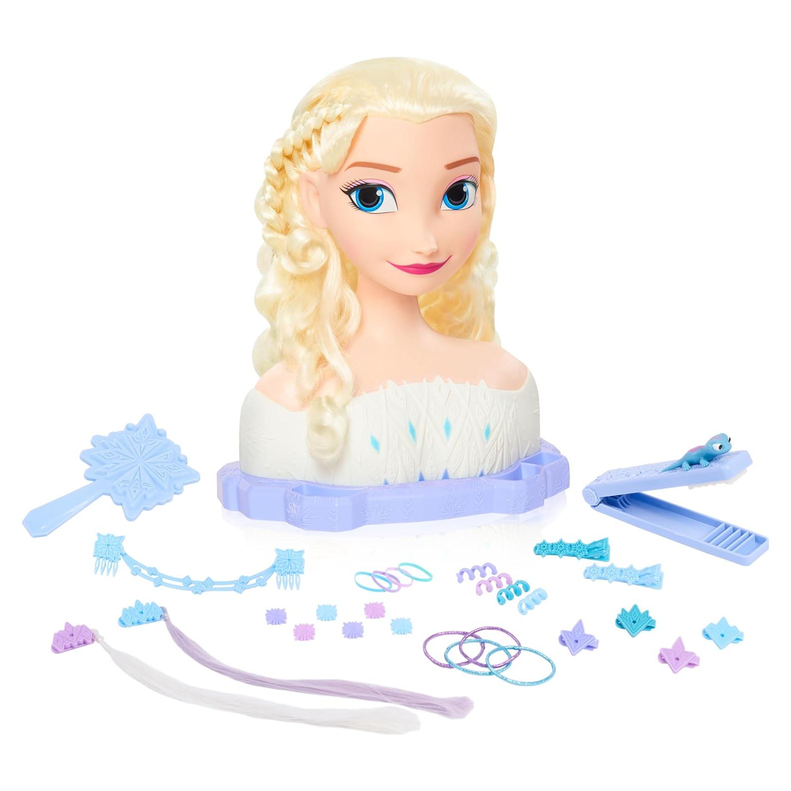 Cabeza de Estilo Deluxe Elsa Just Play 18 Accesorios 3+