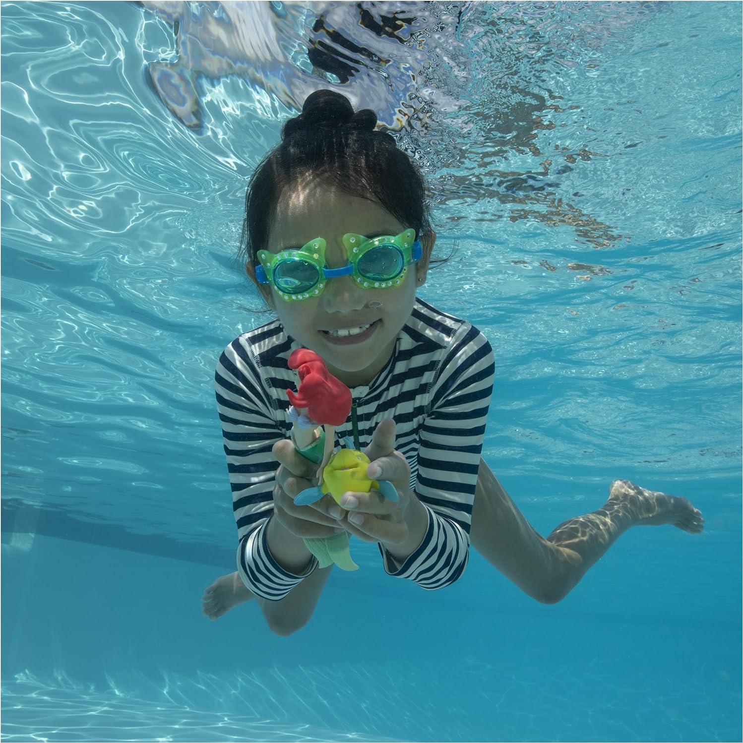 Juguetes de Buceo Disney SwimWays - Sirenita Ariel, Flounder y Sebastián