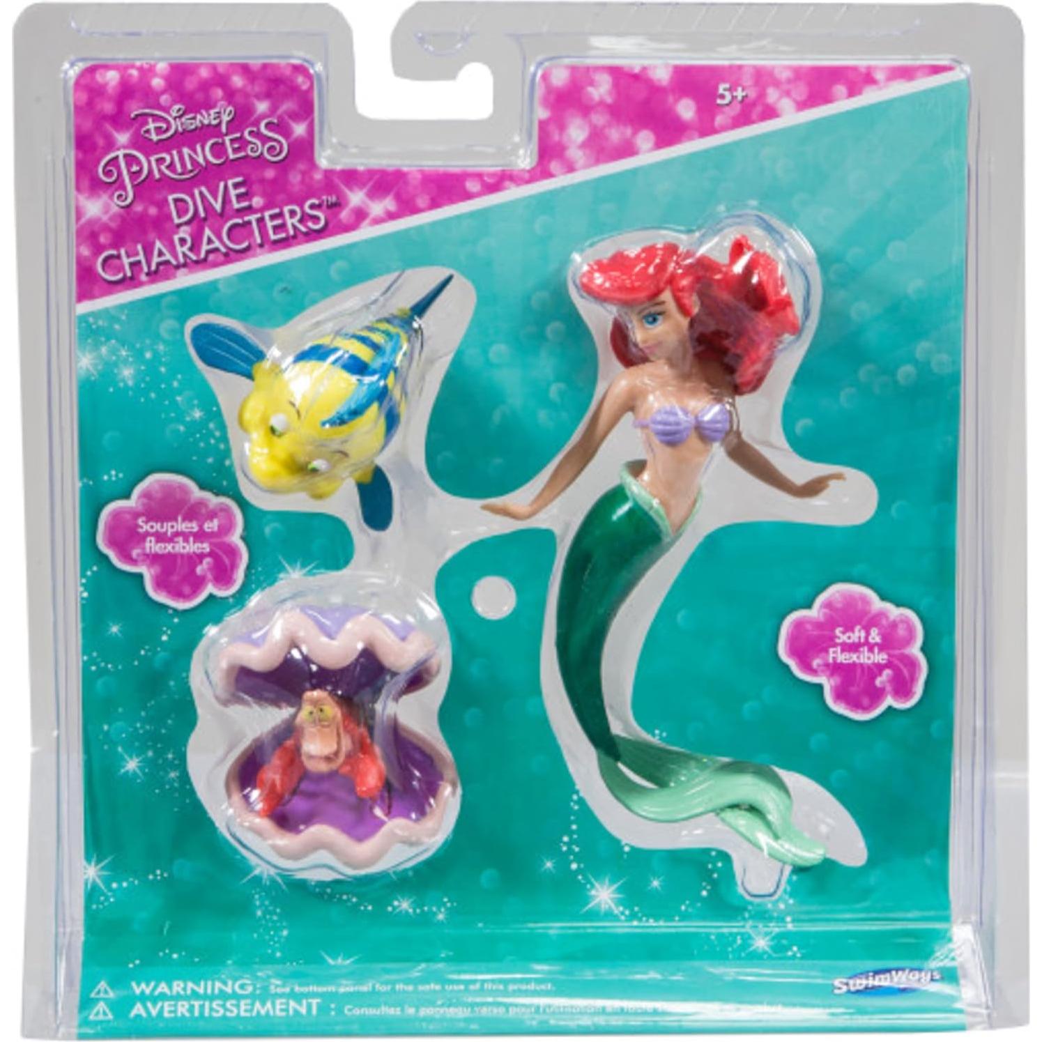 Juguetes de Buceo Disney SwimWays - Sirenita Ariel, Flounder y Sebastián