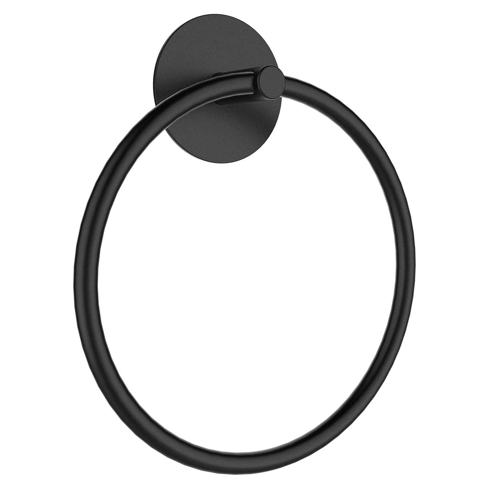 Soporte Adhesivo para Toallas SetSail Acero Inoxidable Negro