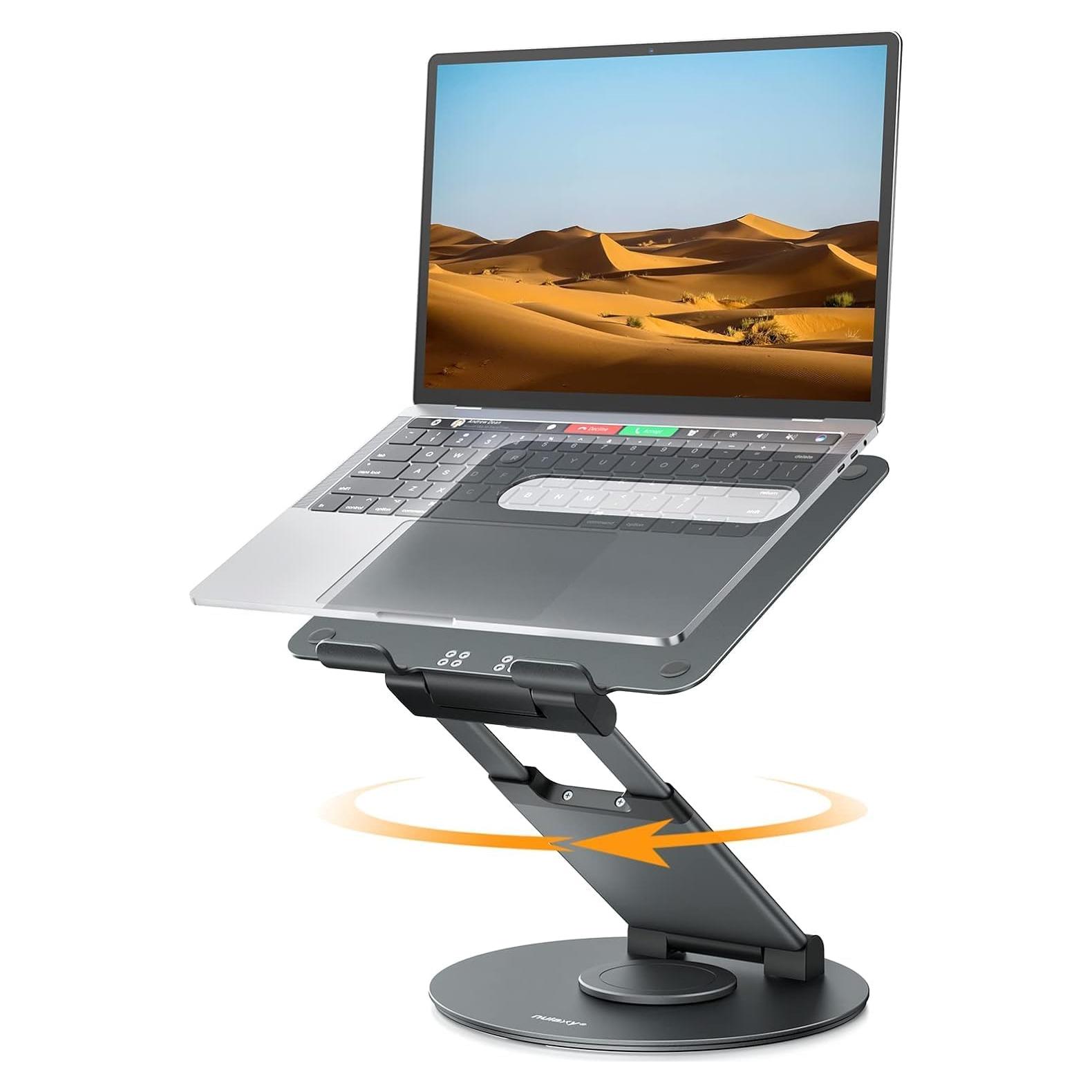 Soporte Telescópico para Laptop Nulaxy LS18 Ajustable 360°