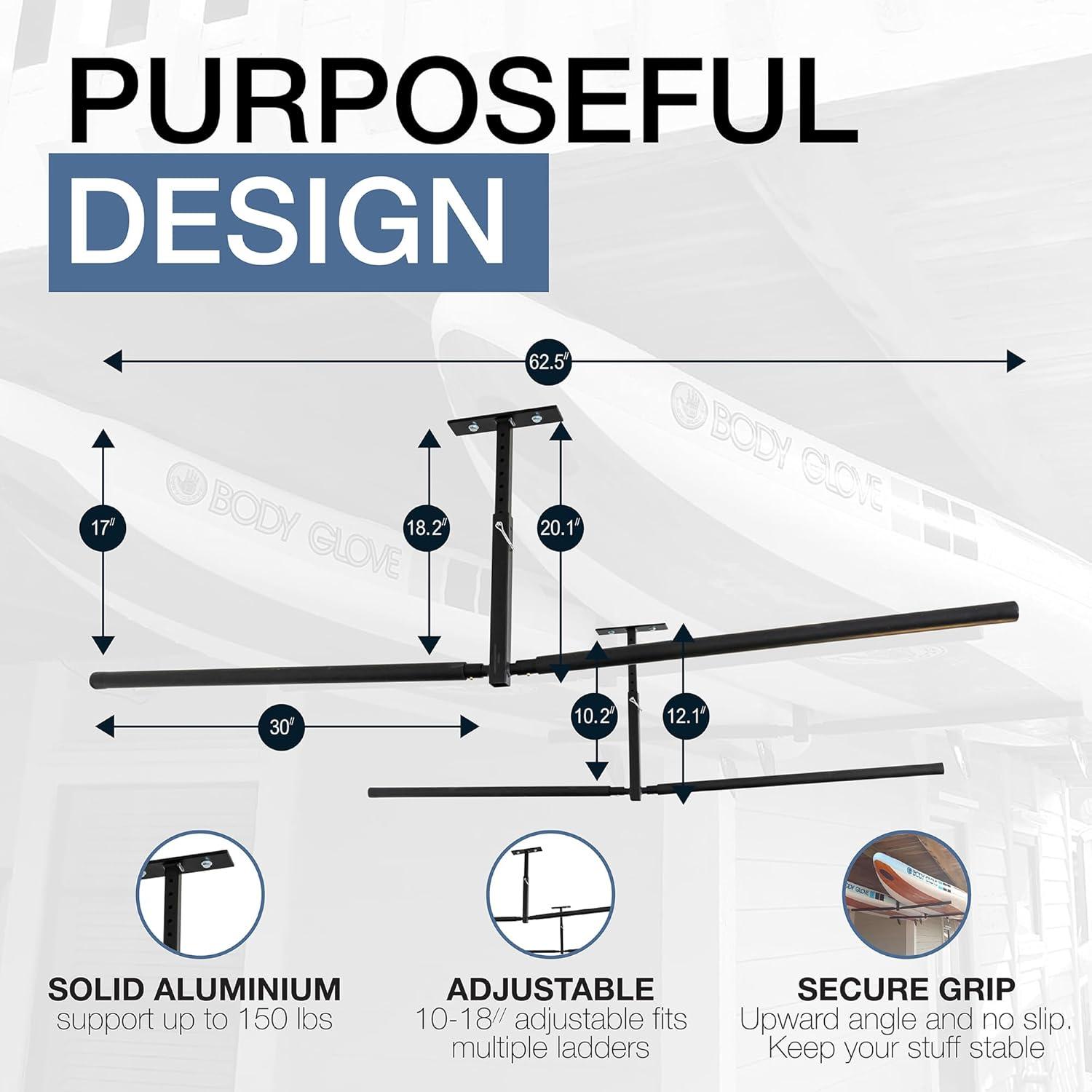 Soporte de Techo Doble StoreYourBoard para Paddleboard y Surf