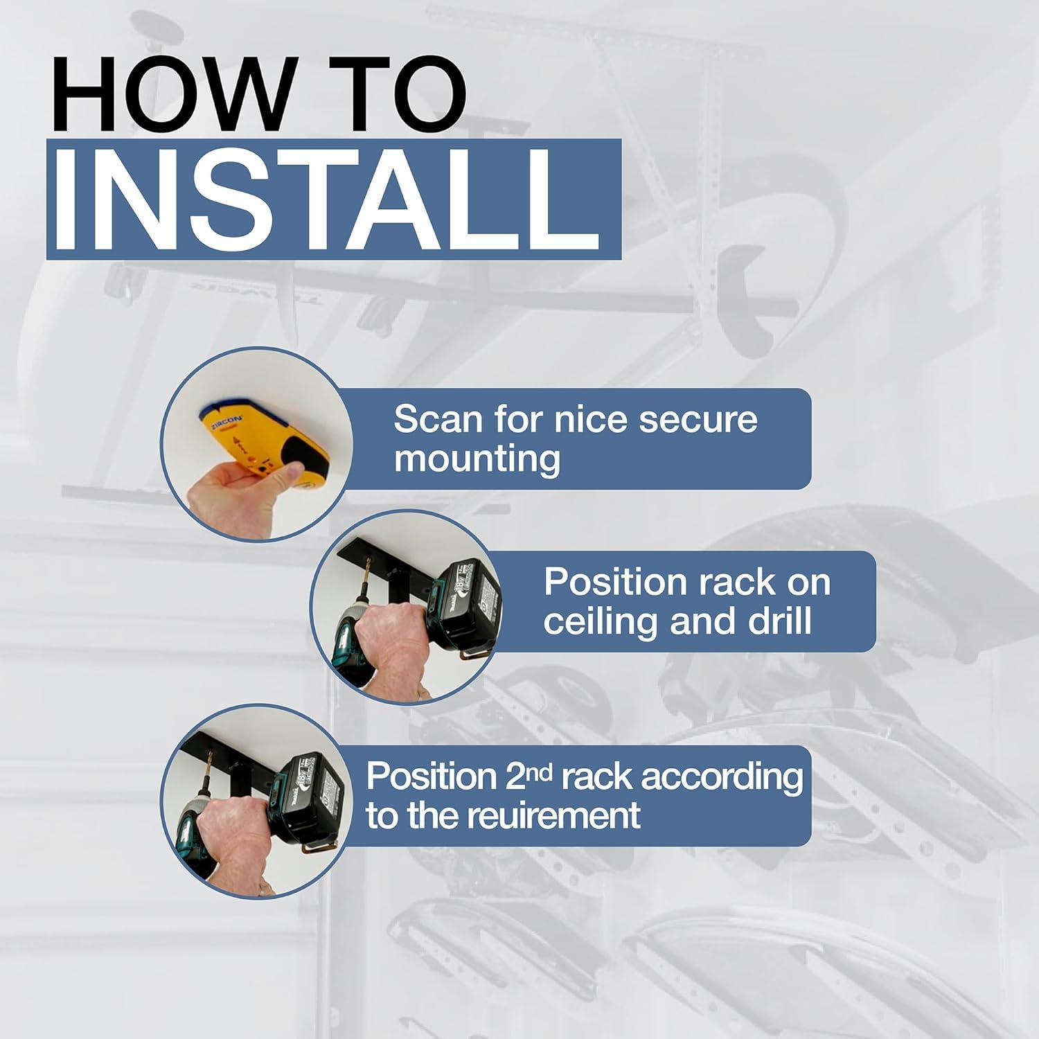 Soporte de Techo Doble StoreYourBoard para Paddleboard y Surf