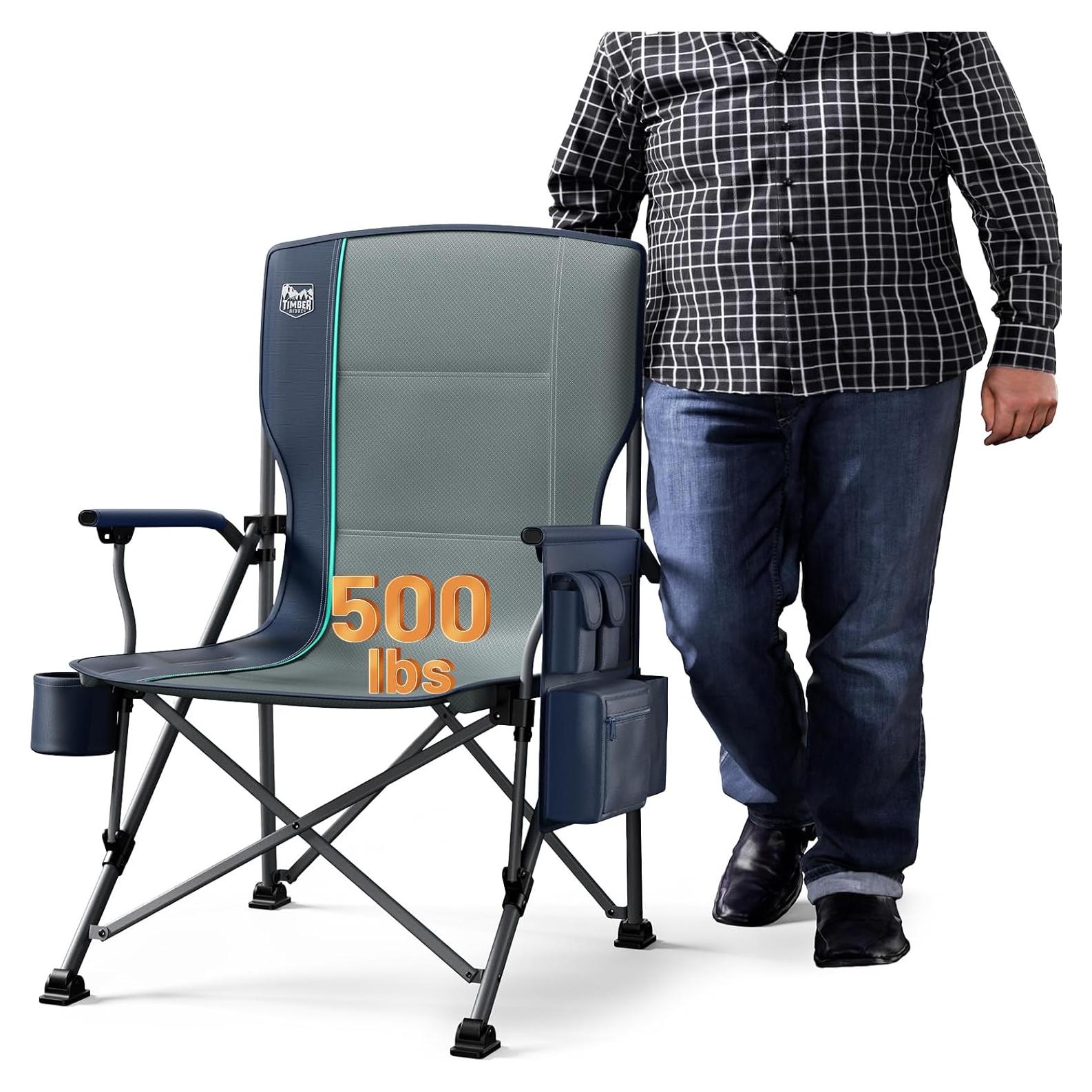 Silla de Camping Plegable Timber Ridge X-Large Azul 227kg