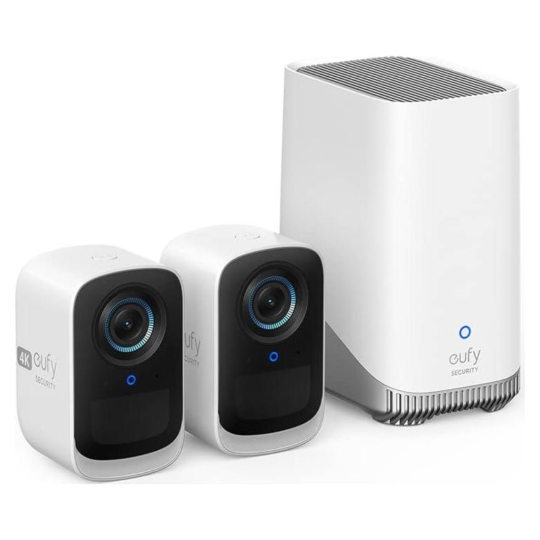 Kit de 2 Cámaras de Seguridad Inalámbricas eufyCam S300 4K