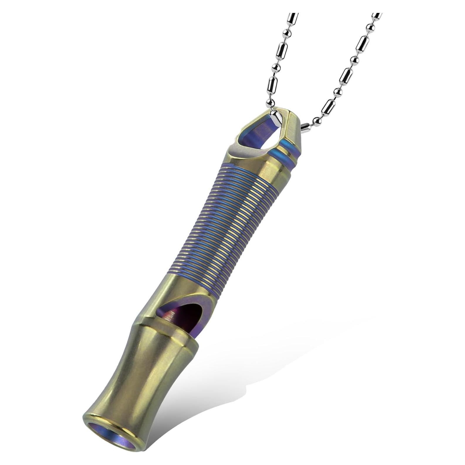 Silbato de Titanio TACRAY Ultra-Ruidoso 120 dB - Ligero y Duradero