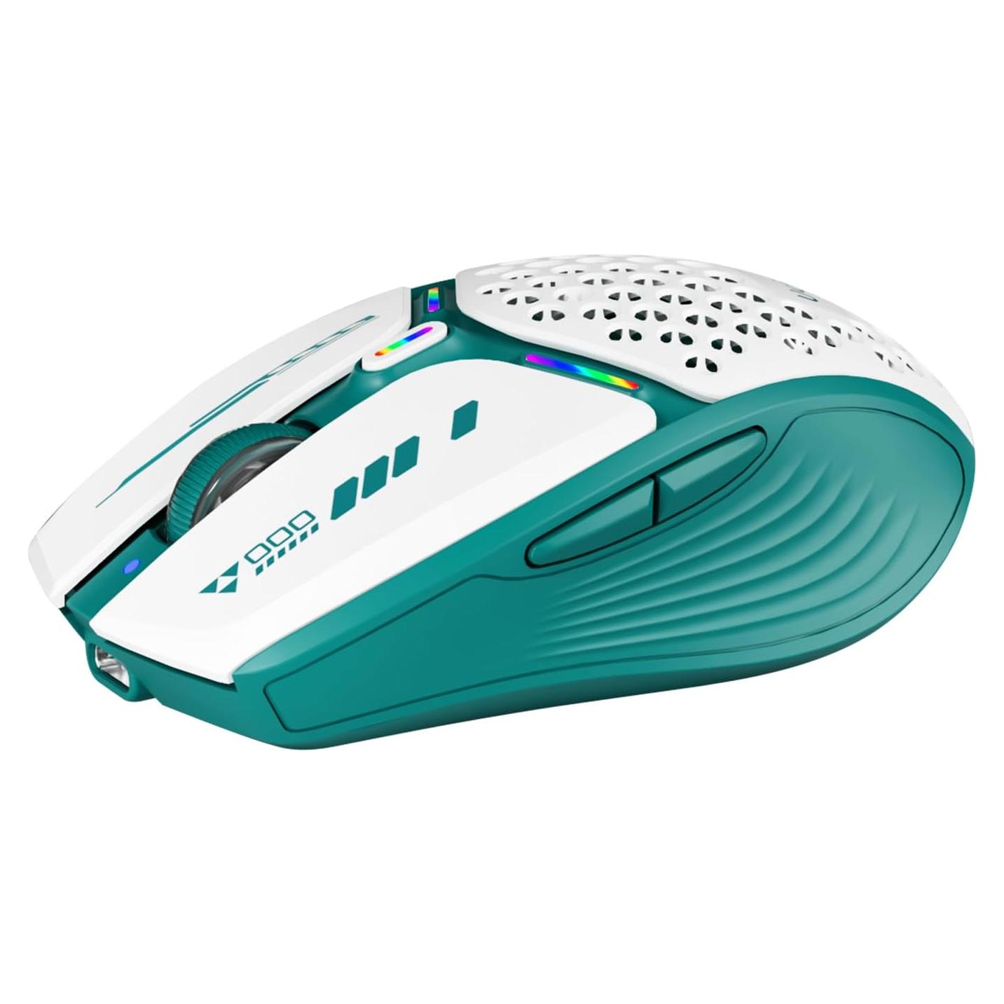 Ratón Inalámbrico Uciefy Verde Recargable USB-C 3 DPI