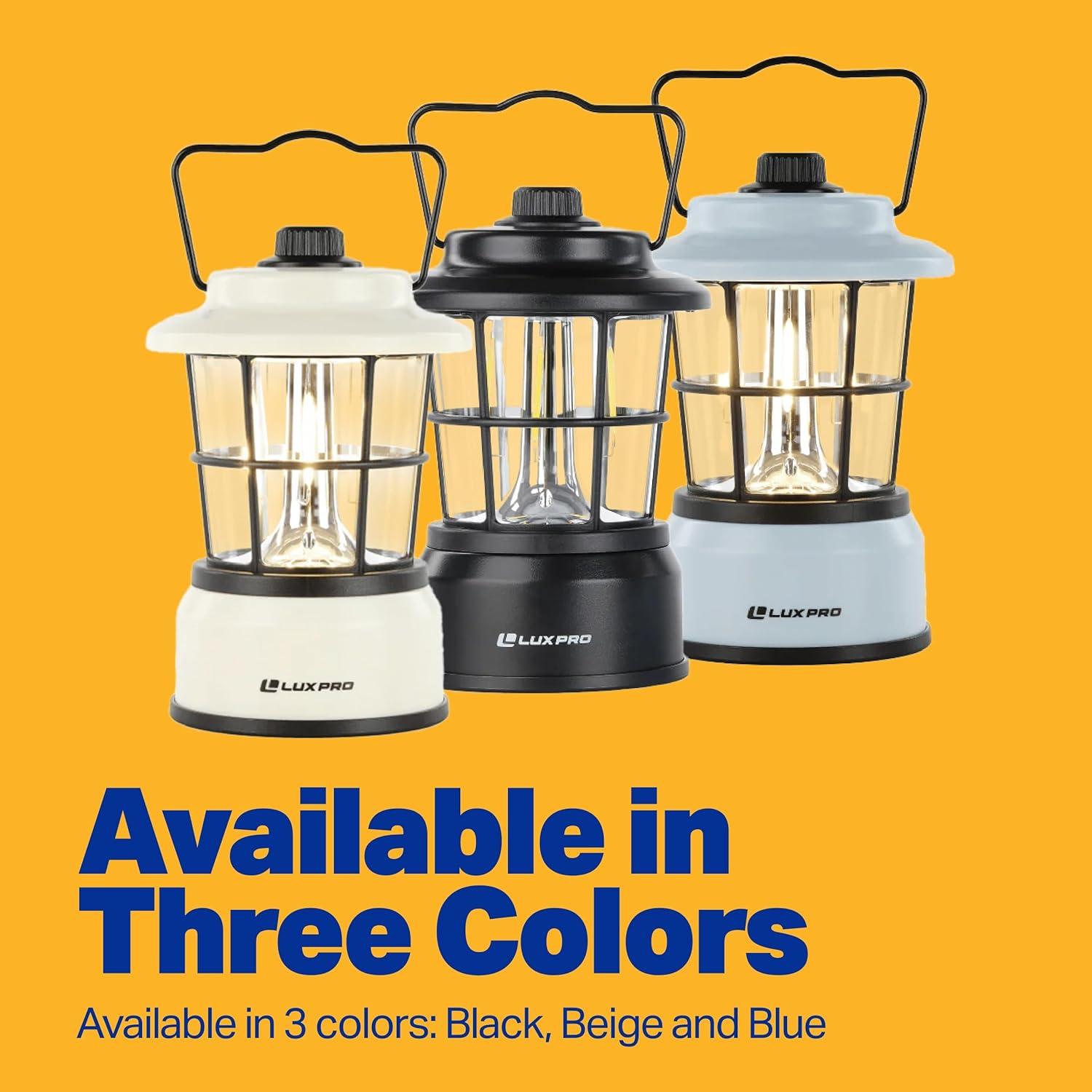 Linterna LED LUXPRO Beige - Resistente al Agua - 265 Lúmenes