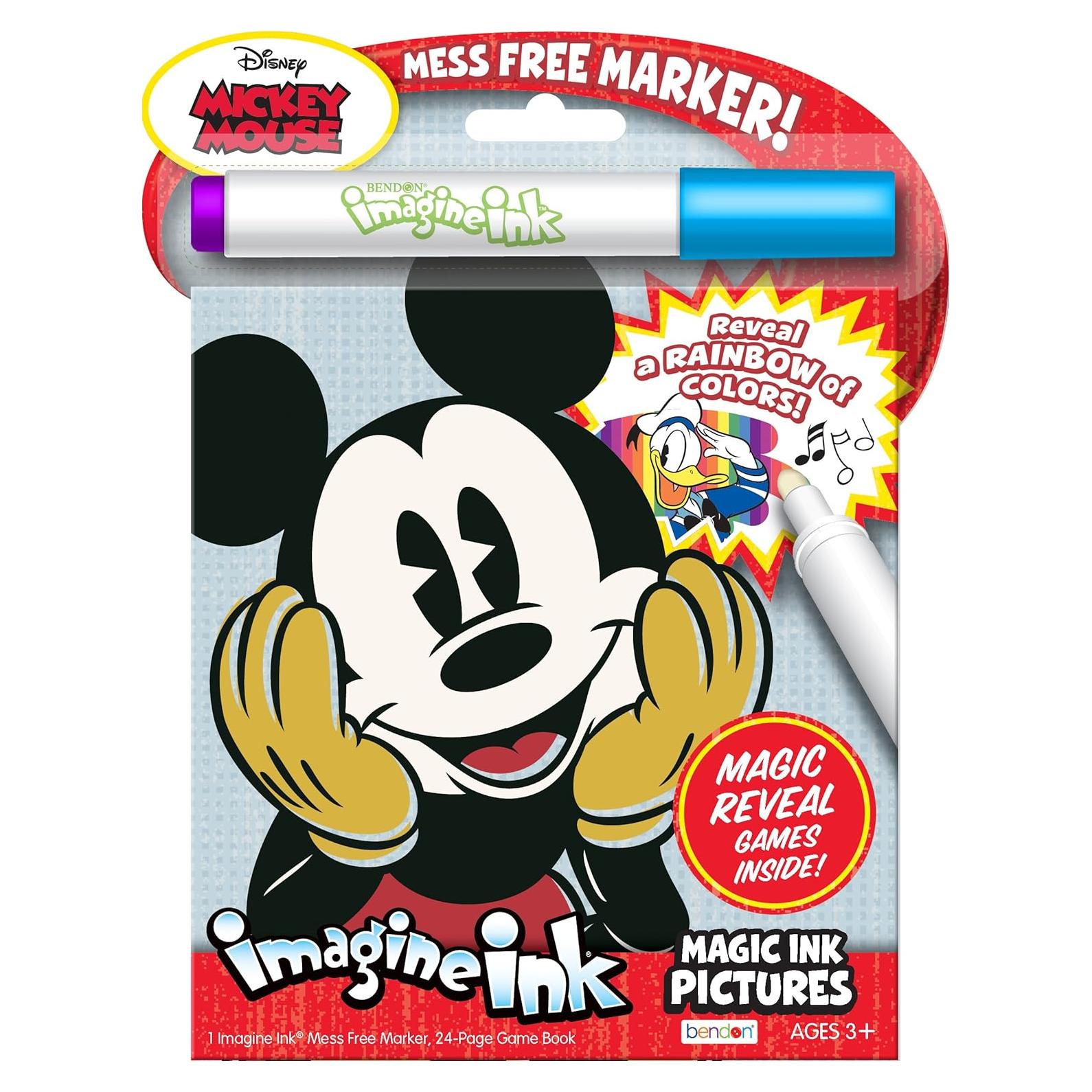 Bendon Disney Mickey Mouse Imagine Ink 24 Páginas 2 Piezas