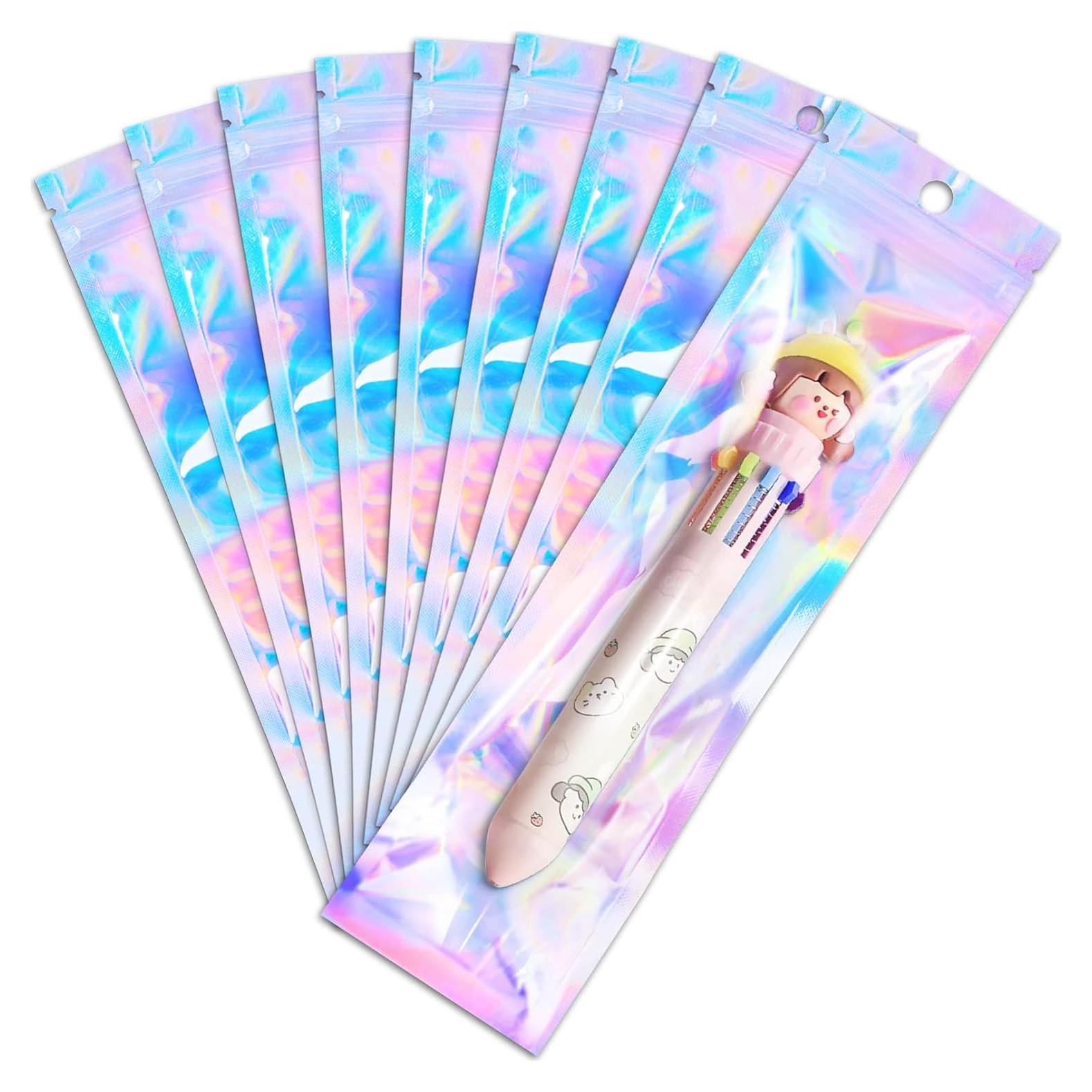 Bolsas Holográficas ANZNKU 50 Pcs 6.9 x 22.9 cm Resellables