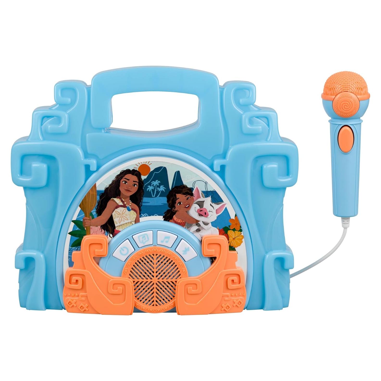 eKids Boombox Karaoke Disney Moana con Micrófono 22.86 cm