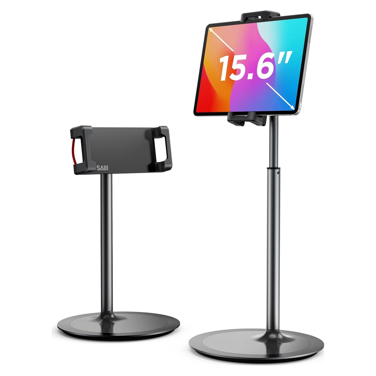 Soporte Ajustable para Tableta SAIJI S3E-2, 29-46 cm, Negro