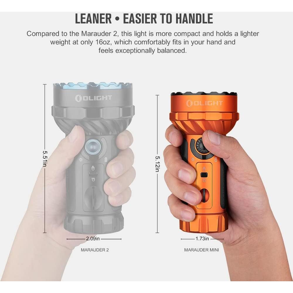 Linterna Recargable OLIGHT Marauder Mini 7000 Lúmenes Naranja