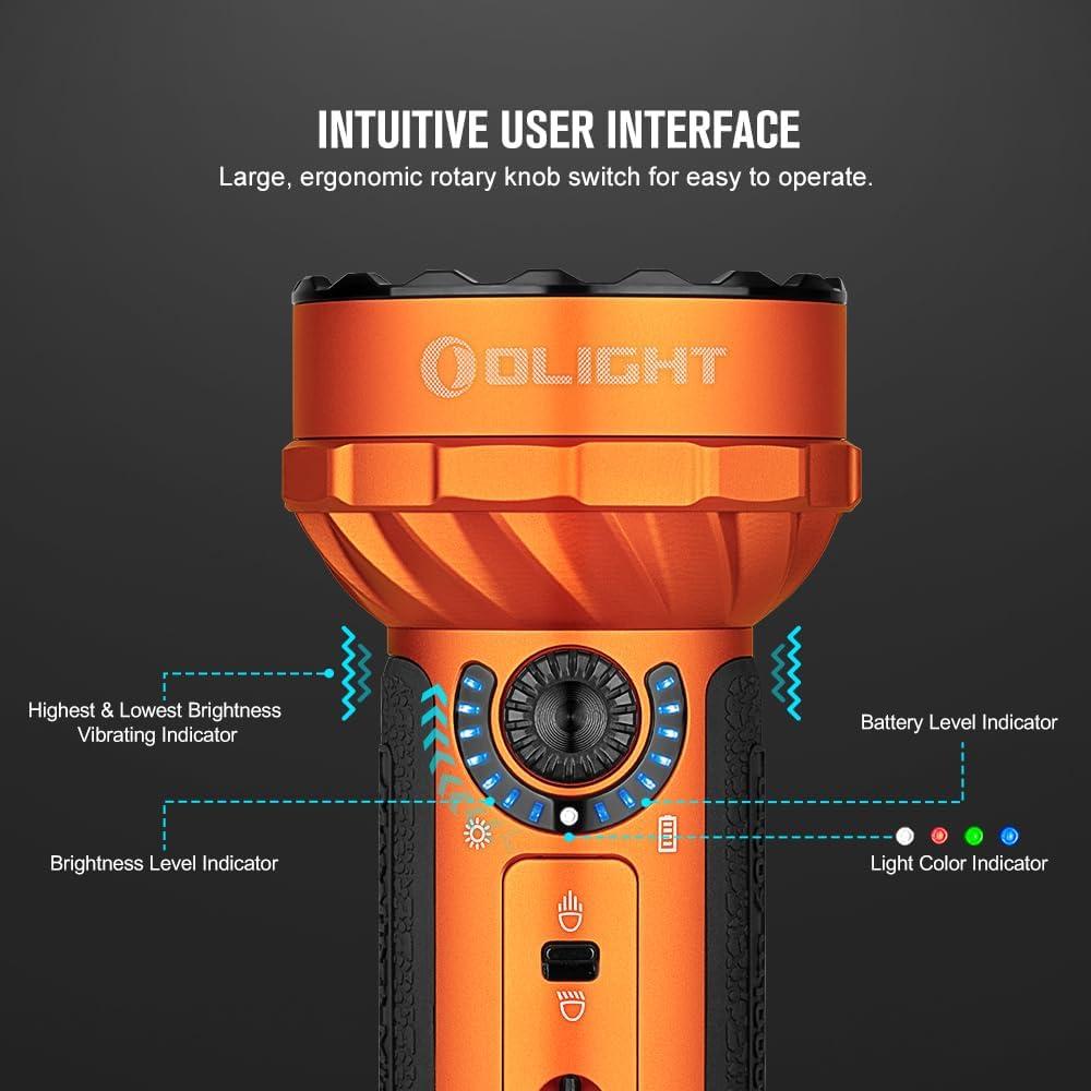Linterna Recargable OLIGHT Marauder Mini 7000 Lúmenes Naranja