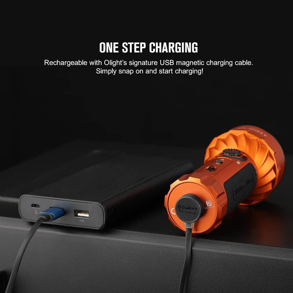 Linterna Recargable OLIGHT Marauder Mini 7000 Lúmenes Naranja