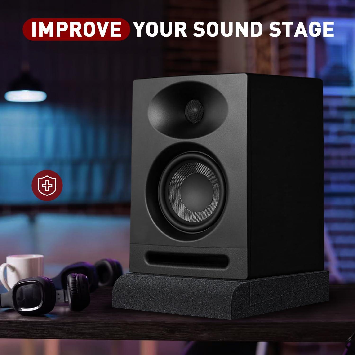 Almohadillas de Aislamiento Acústico Focusound para Monitores 5"