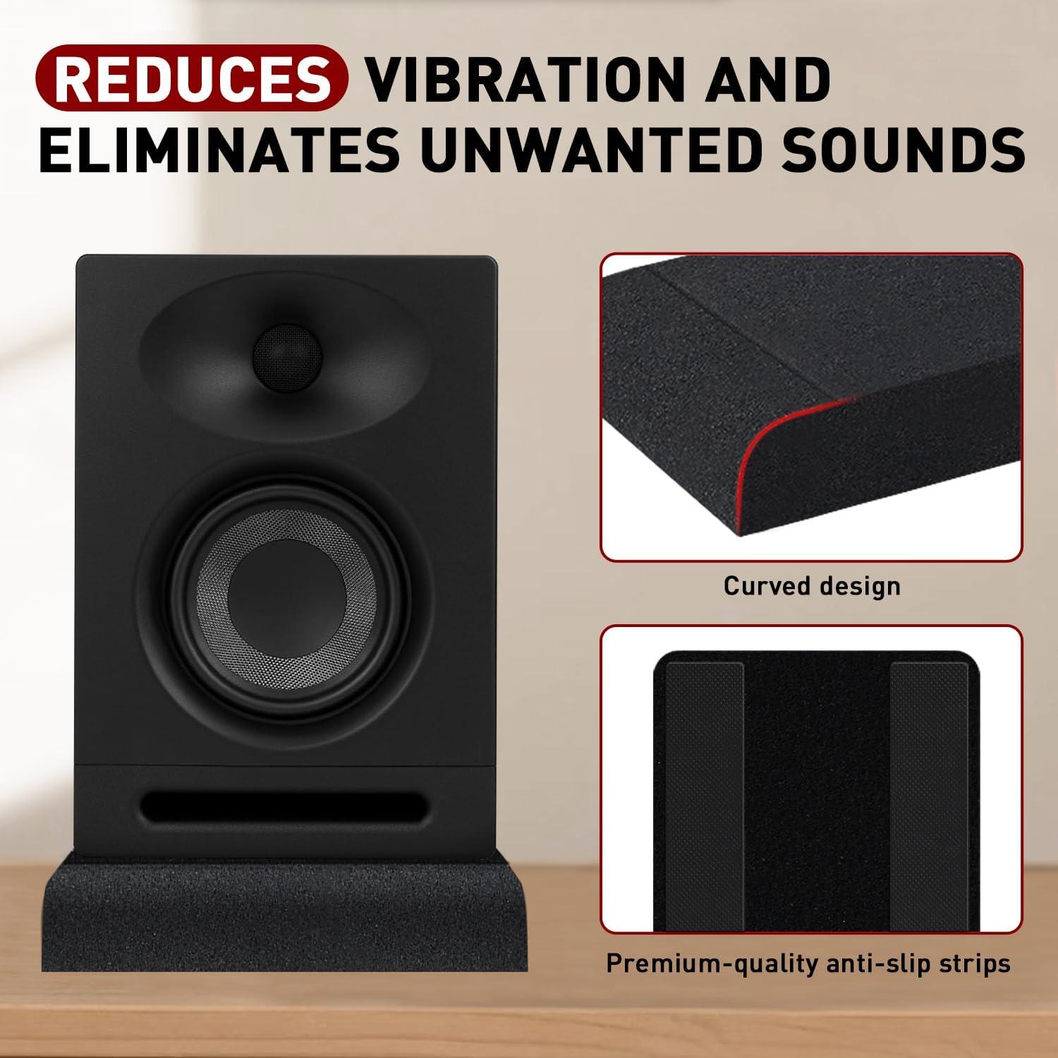 Almohadillas de Aislamiento Acústico Focusound para Monitores 5"