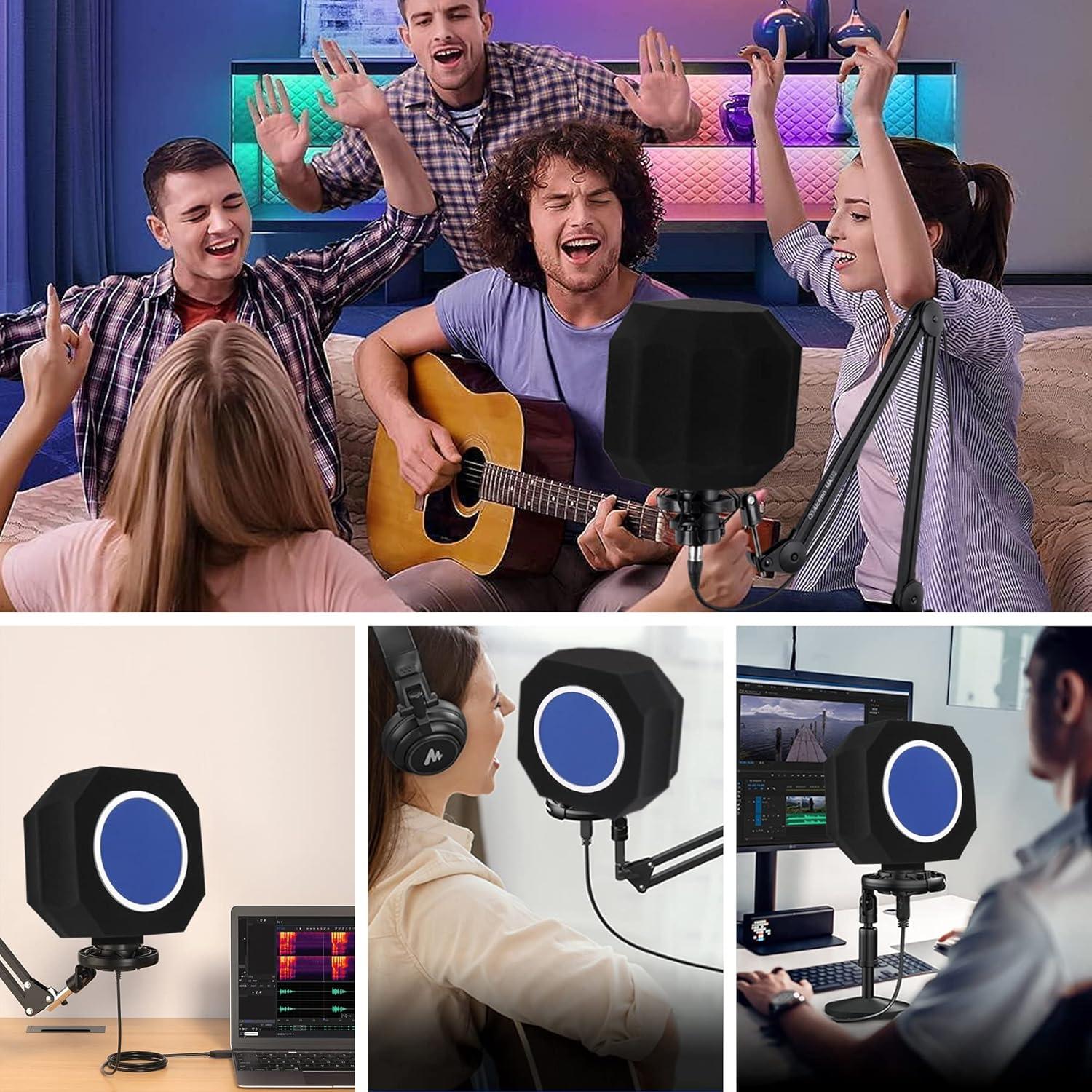 Escudo de Aislamiento de Micrófono Ktondic PF8 - Espuma Absorbente