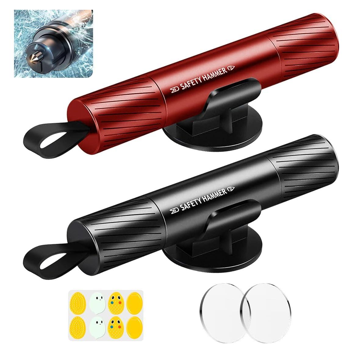 Martillo de Seguridad Smosun 2 en 1 Cortador y Rompedor de Cristales