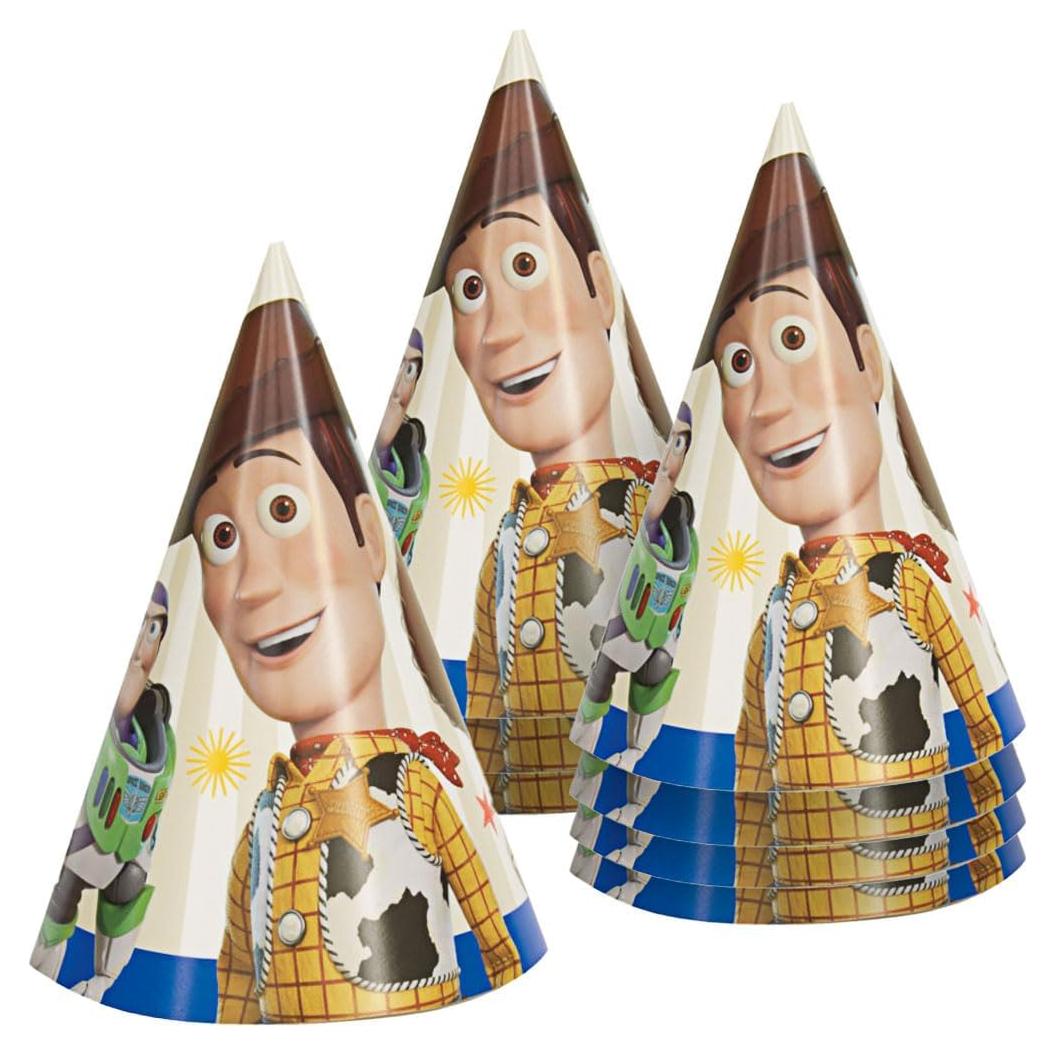 Sombreros de Fiesta Cono Disney Toy Story 4 - 8 Pcs Multicolor