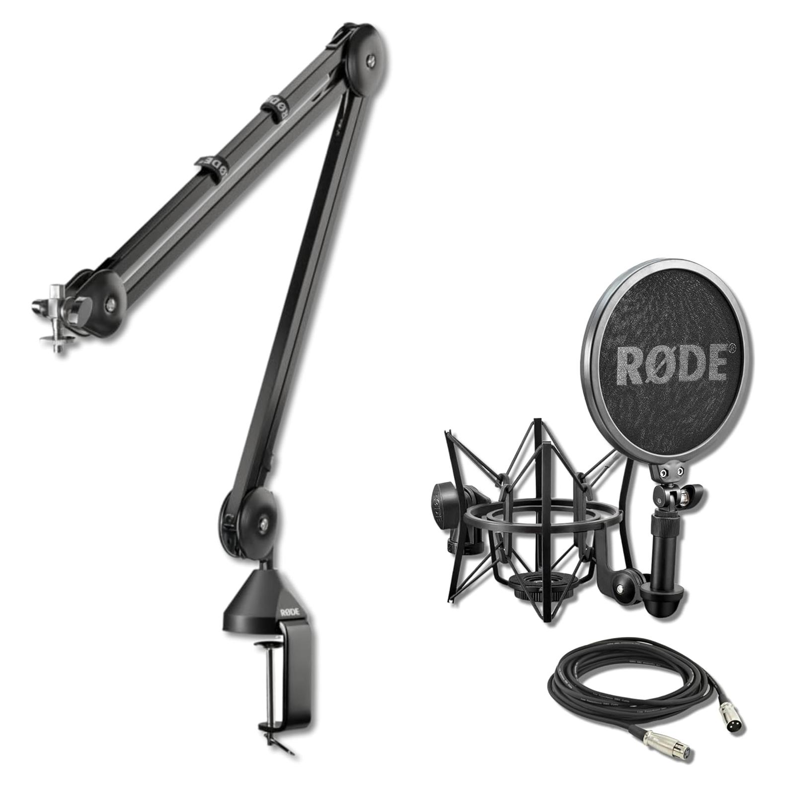 Brazo de Micrófono Rode PSA1 con Montura SM6 y Cable XLR 3m