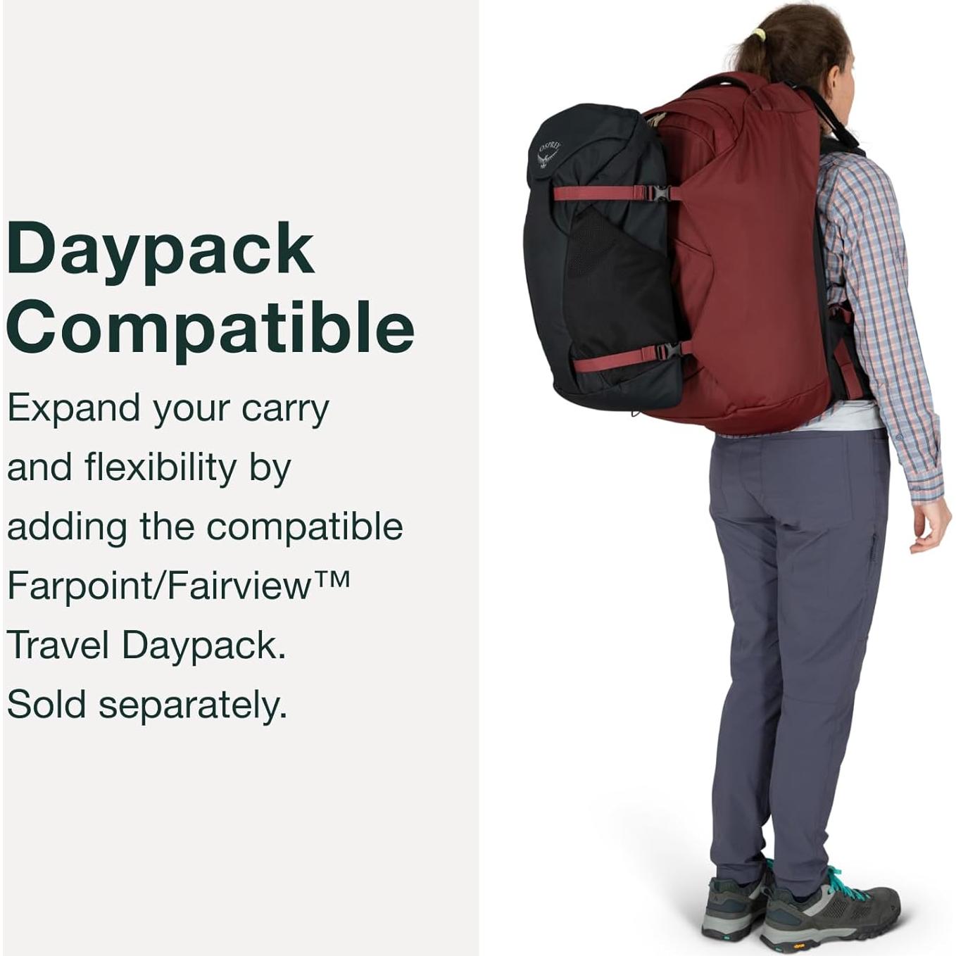 Mochila de viaje Osprey Fairview 40L para mujeres negra