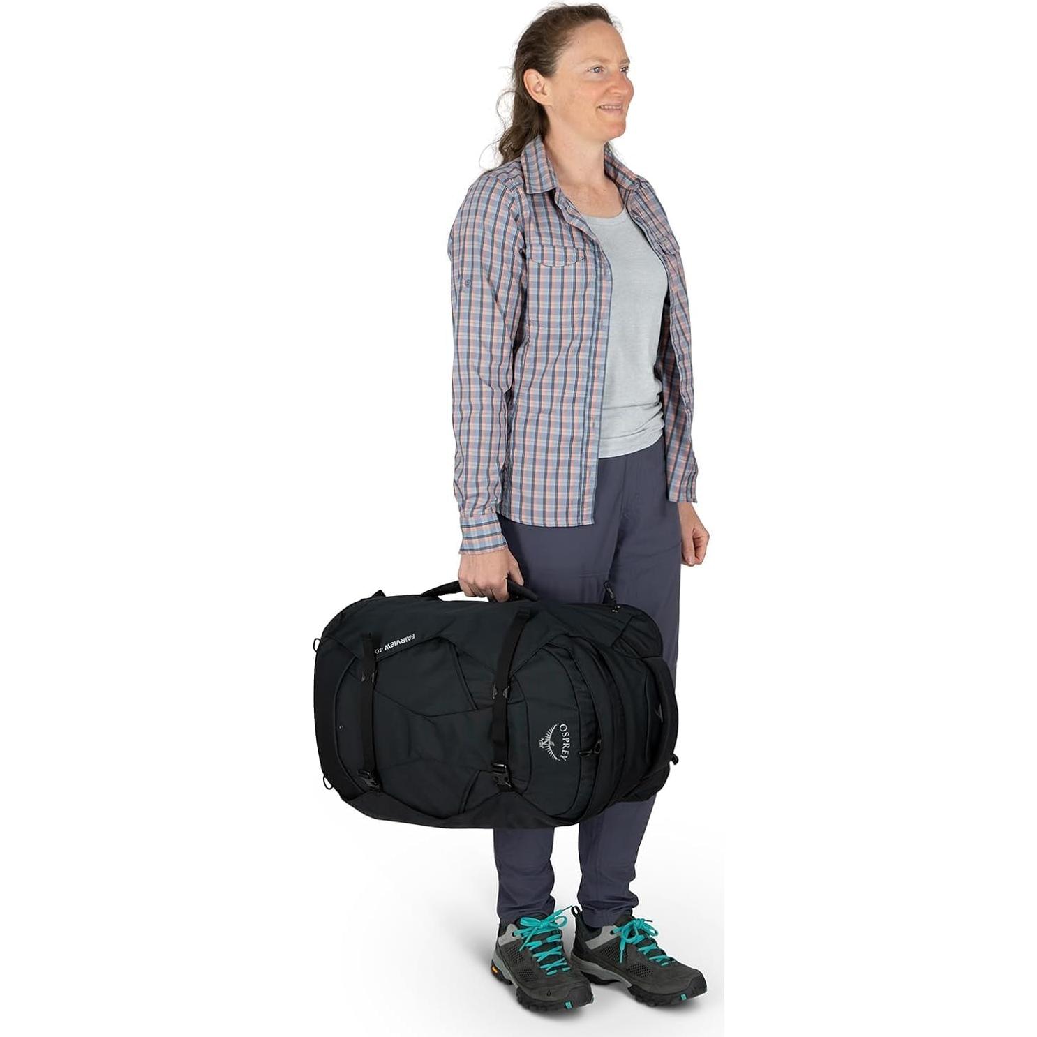 Mochila de viaje Osprey Fairview 40L para mujeres negra