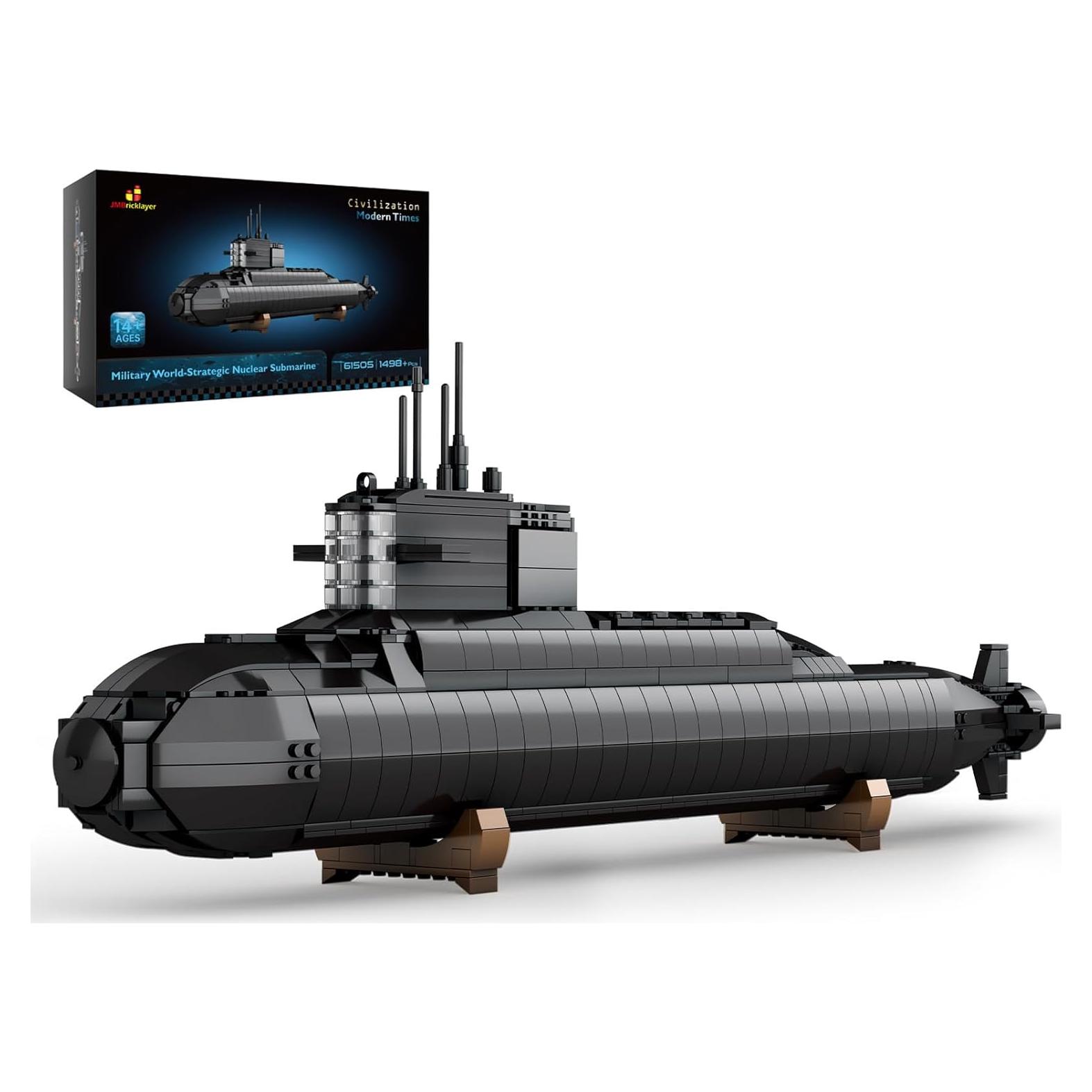 JMBricklayer Submarino Nuclear 61505 con Luces LED 1,54 kg