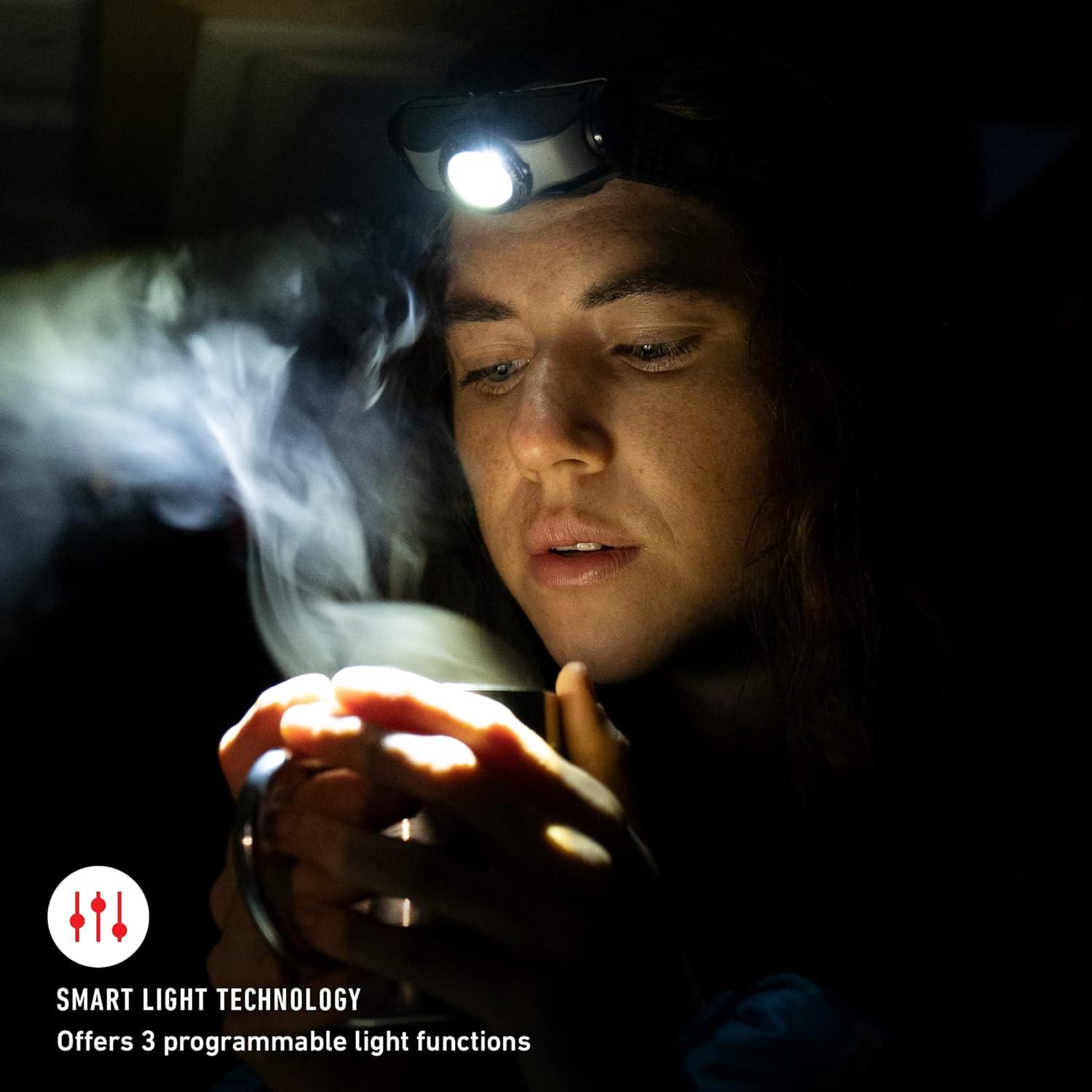 Linterna Frontal Recargable Ledlenser MH5 400 Lúmenes Negro