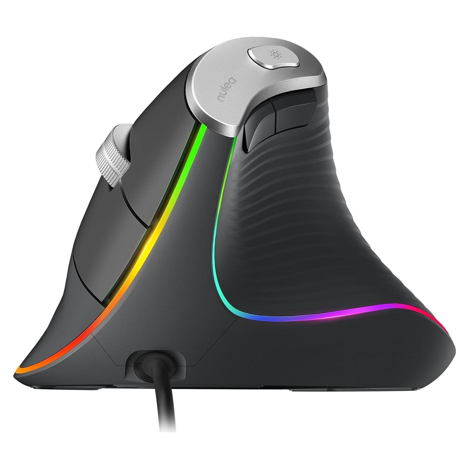 Ratón Vertical Ergonómico Nulea M504 USB con RGB 4 DPI