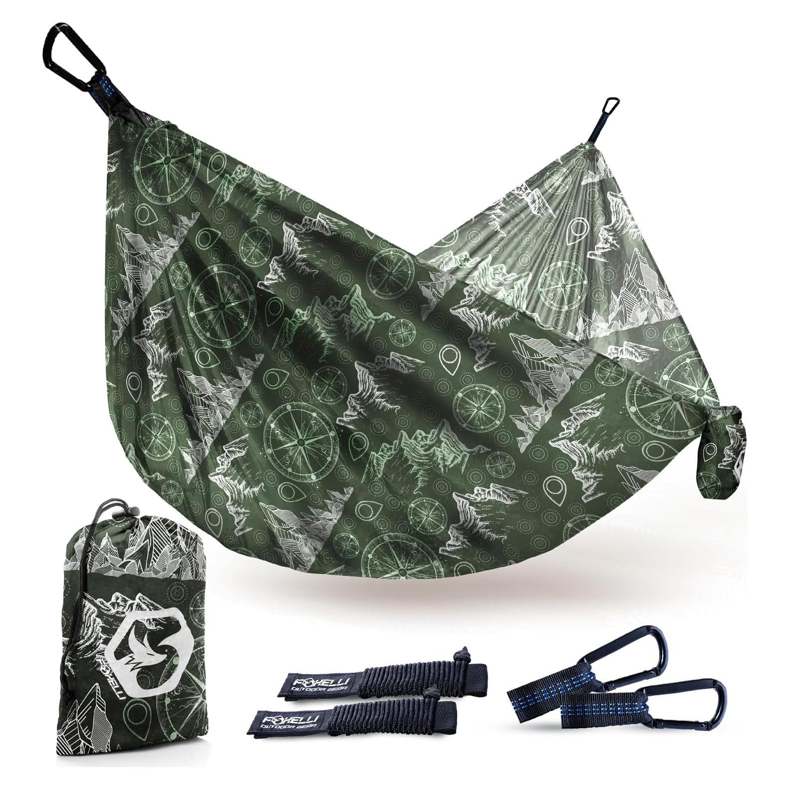 Hamaca de Camping Foxelli Ultraligera 2 Personas Verde