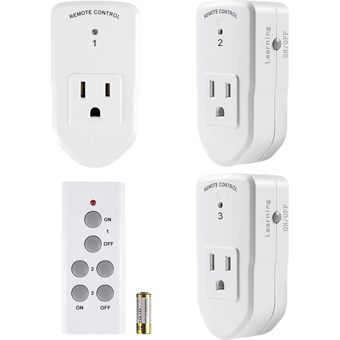 Enchufe Eléctrico Control Remoto BN-LINK 1200W Blanco