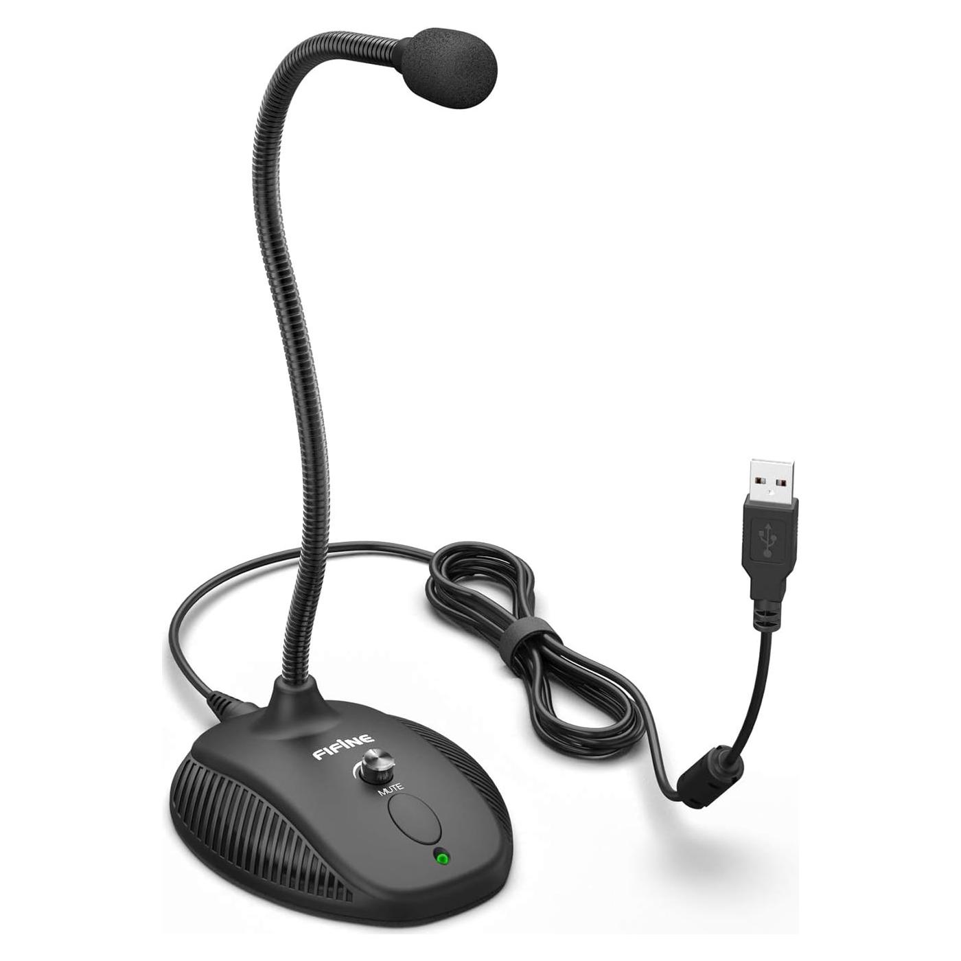 Micrófono USB de Condensador FIFINE K054 para PC y Laptop