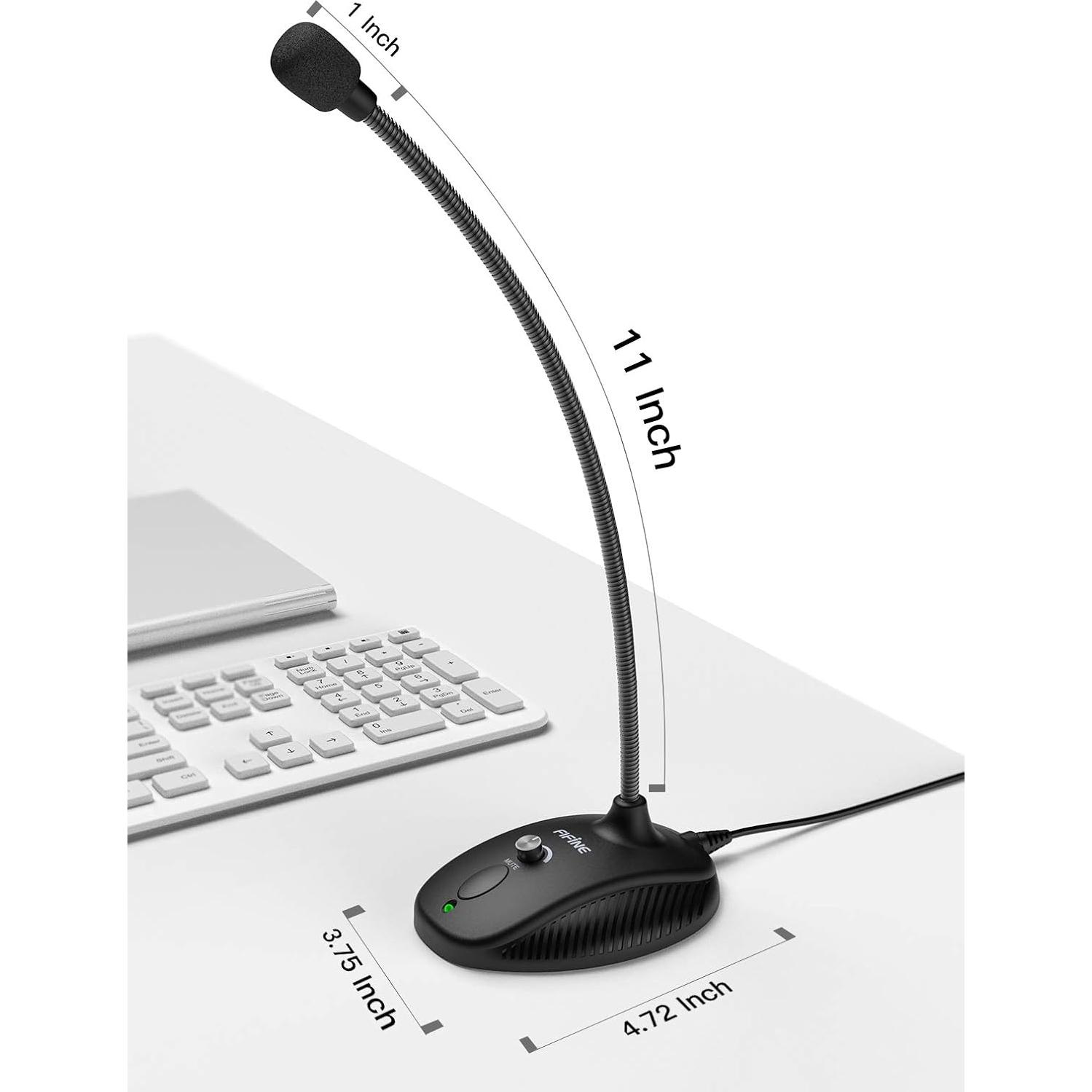 Micrófono USB de Condensador FIFINE K054 para PC y Laptop