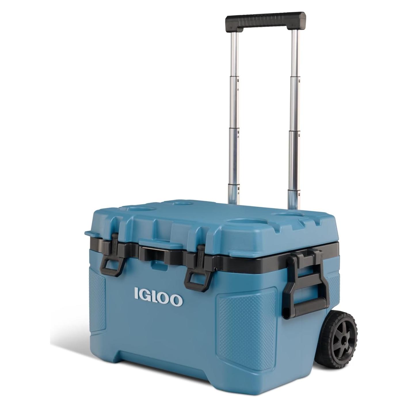 Cooler Aislado Igloo Trailmate 52L con Ruedas Azul