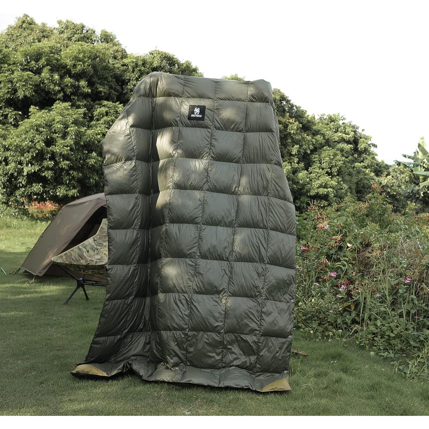 Manta de Camping OneTigris Down 2.13m x 2.03m Verde Ranger