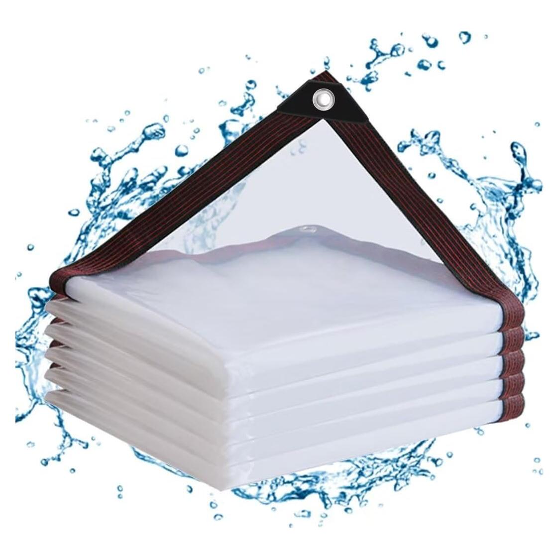 Lona Transparente Impermeable Welacymet 1.22x1.83m con Ojetes