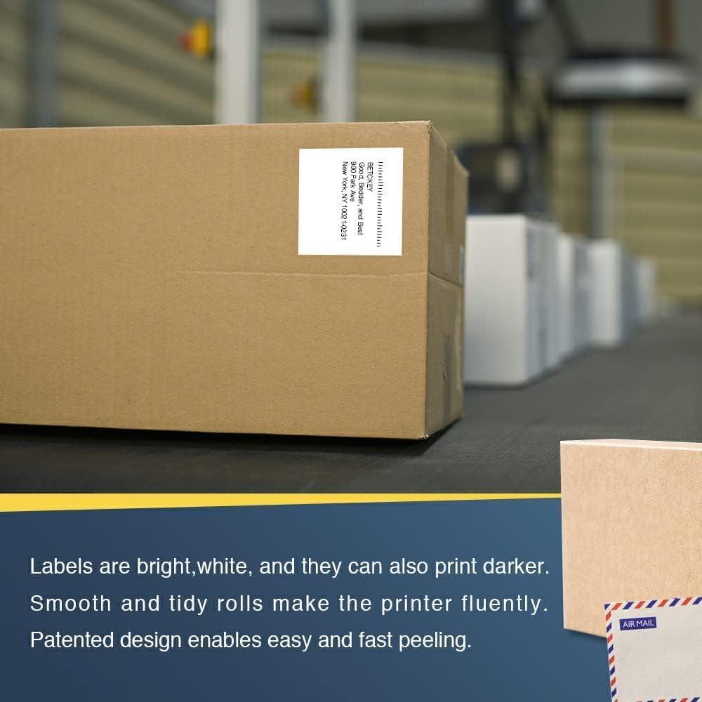 BETCKEY Etiquetas Continuas 62mm x 30.48m para Brother DK-2205