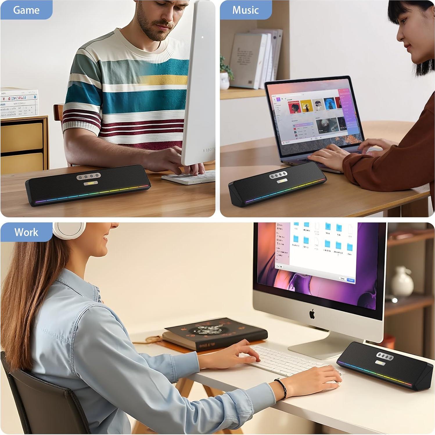 Altavoces de computadora BUSP-HYY E-3576 USB Bluetooth 5.3