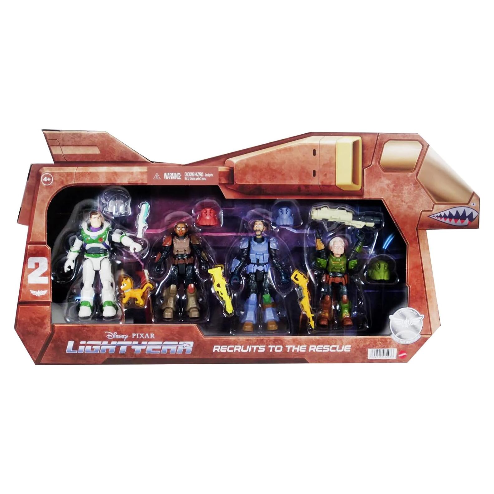 Paquete de 4 Figuras Disney Pixar Lightyear 12.7cm