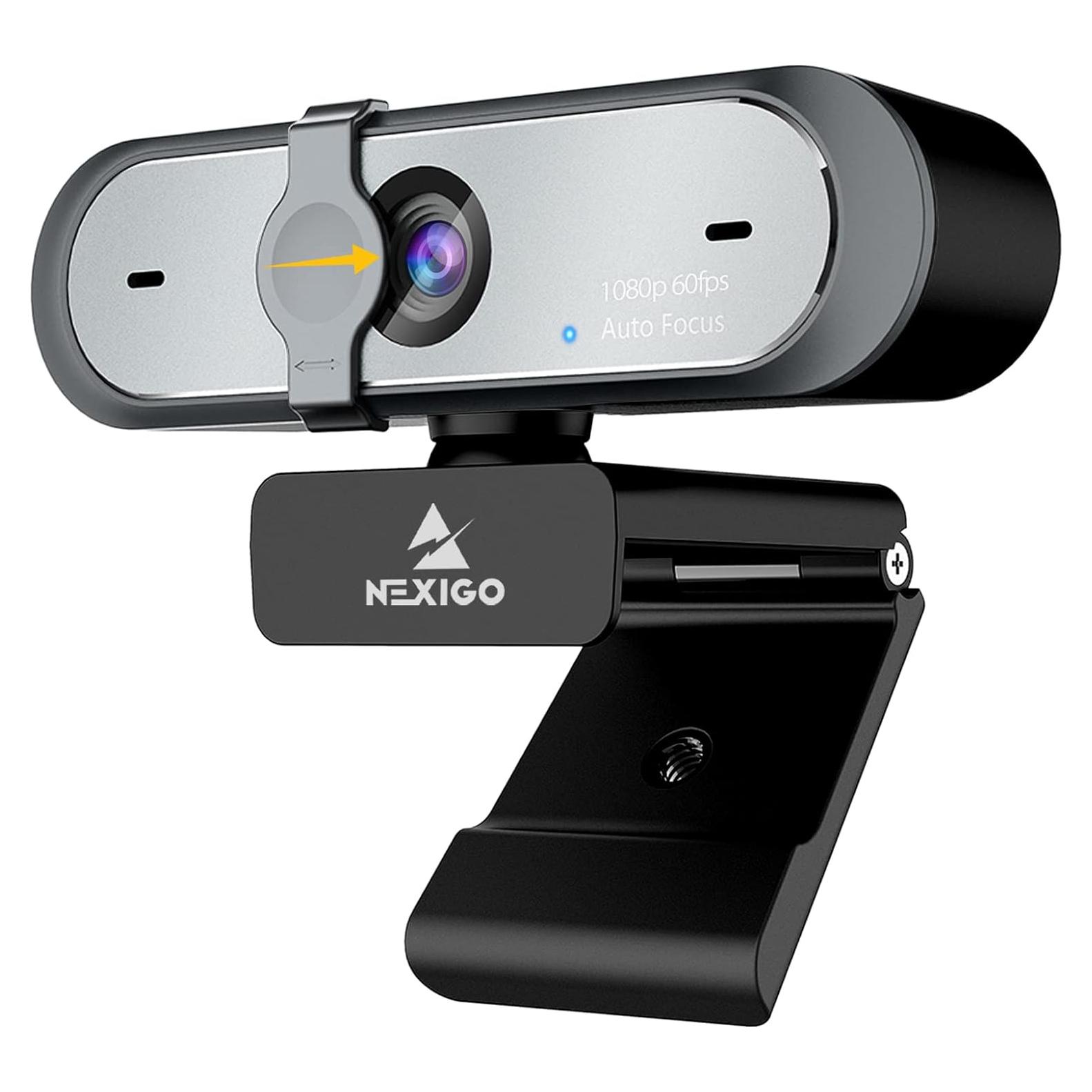 Cámara Web NexiGo N660P 1080P 60FPS con Micrófono Doble