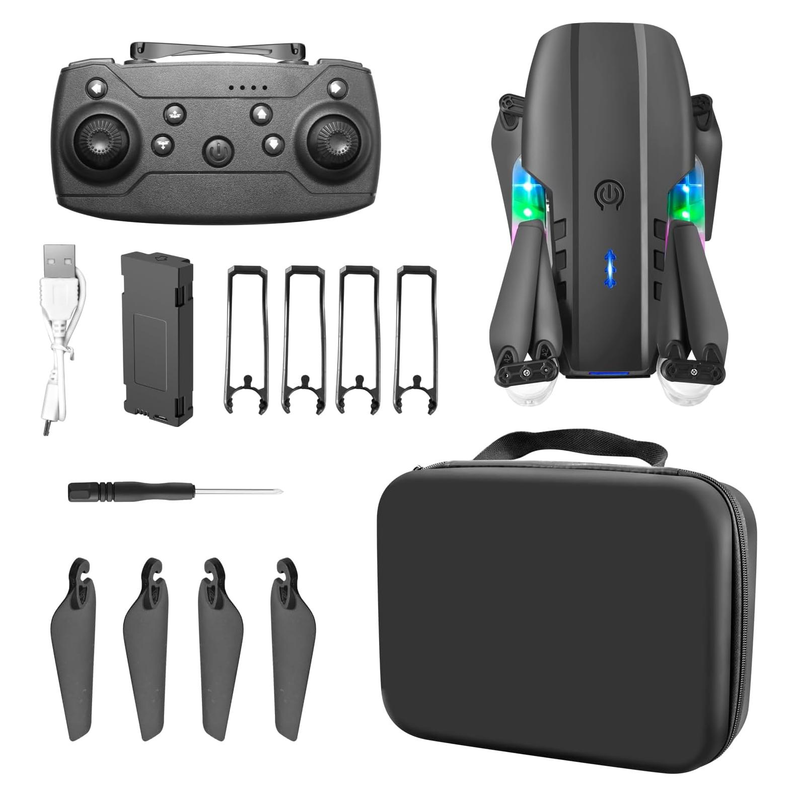 Drone ikaufen E99 con Doble Cámara 480p Plegable Negro